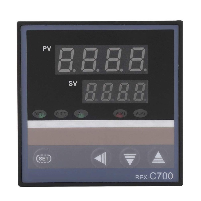 Digital Thermostat, 220V Digital Temperature Controller Digital PID 0-400 REX-C700