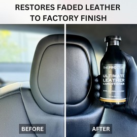 The Pro Stuff® Ultimate Leather Conditioner for Car Interior & Seats | UV Protection, Deep Restoration and Shine | Easy Apply, No-Residue Micro-emulsion Clear Formula | Works on Couch, Jacket, Shoe