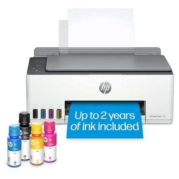 HP Smart-Tank 5101 Wireless All-in-One Ink-Tank Printer with up to