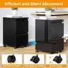 2 Drawer File Cabinet On Wheels Mobile Cabinet with Lock