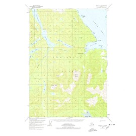 YellowMaps Sitka C 1 AK topo map, 1:63360 Scale, 15 X 15 Minute, Historical, 1951, Updated 1978, 21.8 x 18.1 in - Polypropylene
