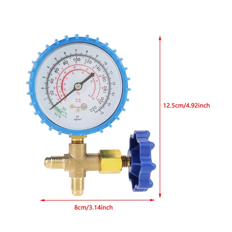 Air Conditioning Refrigerant Recharge Pressure Gauge Manometer Fit for R410A