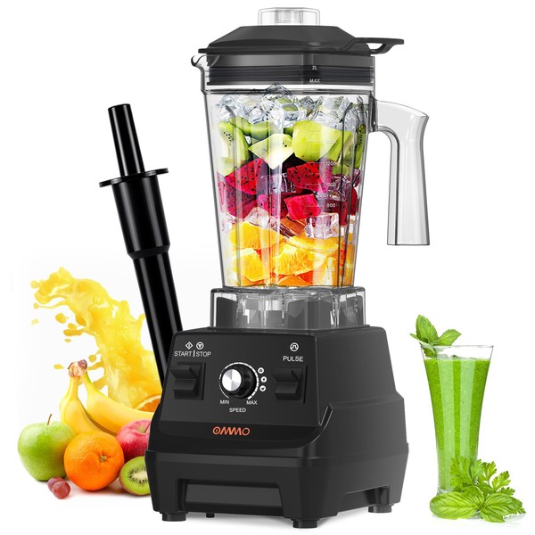 OMMO Blender 1800PW, Professional High Speed Countertop Blender with Durable