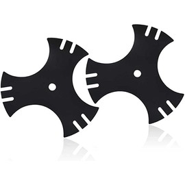 MaxLLTo Replacement 781-0748 781-0748-0637 40-009 3-Side Edger Star Blade for MTD for Troy-Bilt TB554 TEB515 Edger 9" Long 5/8" Center Hole (Set of 2)