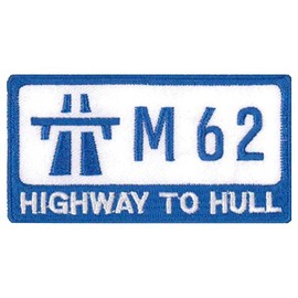 Klicnow Highway to Hull Embroidered Patch 9CM X 4.5CM (3 1/2" X 1 3/4")