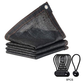 Sunblock Shade Cloth with Grommets,75% Black Sun Shade Fabric for Plant Cover/Greenhouse/Barn/Kennel/Pergola Cover/Swimming Pool/Canopy