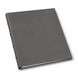 Leather Presentation Binder .75" Hubbed Spine by Gallery Leather - Freeport Slate
