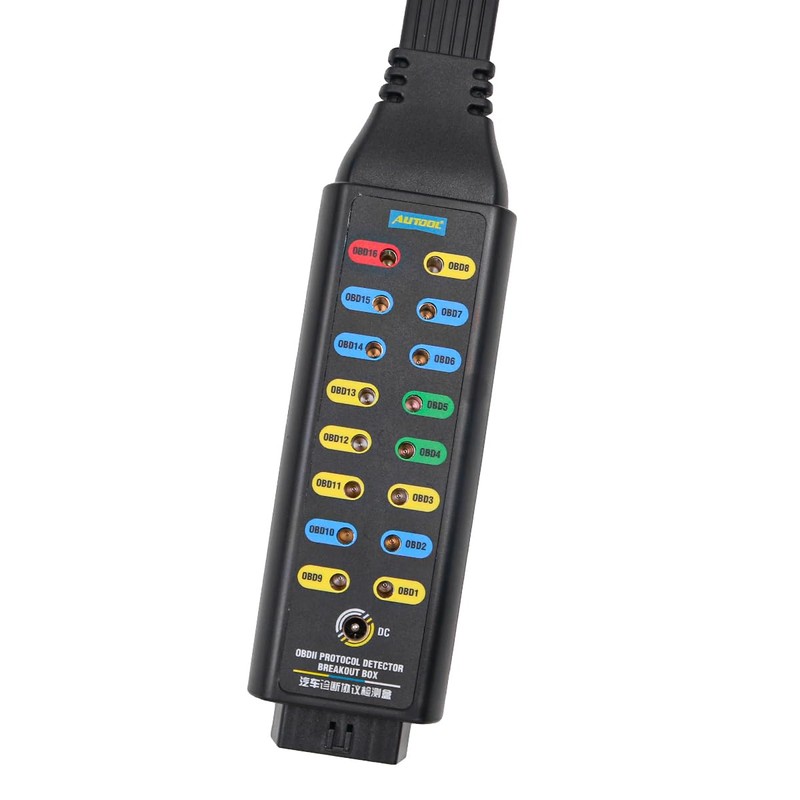 Tiardey OBDII OBD 16-Pin CAN Breakout Box OBDII Protocol Detector