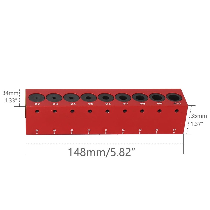 FTtool Drill Stand Aluminum Round Bar Wood Hole Making Locator