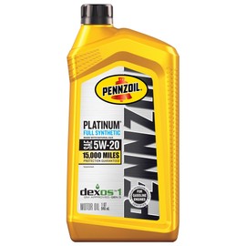 Pennzoil Platinum Full Synthetic 5W-20 Motor Oil (1-Quart, Single)