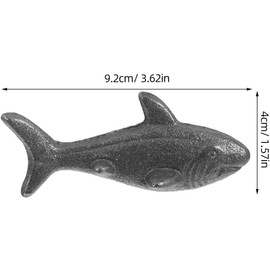 Amosfun Utensilios de Cocina Suplemento de Hierro Natural de Hierro Fundido en Forma de Pescado 4piezas para Vegetarianos y Deportistas