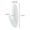 Command Designer Bath Hook Large White 1-Hook with Water-Resistant Strips