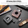 Stainless Steel Cigar Cutter Multifunctional Cigar Cutter with V-shaped Blade