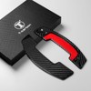 Real Carbon Fiber Steering Shift Paddles Interior Trim Accessories Compatible