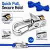 6-Pack Paracord Adjusters,Rope Tightening Tool & Tensioner,Rope with Roller Tensioner