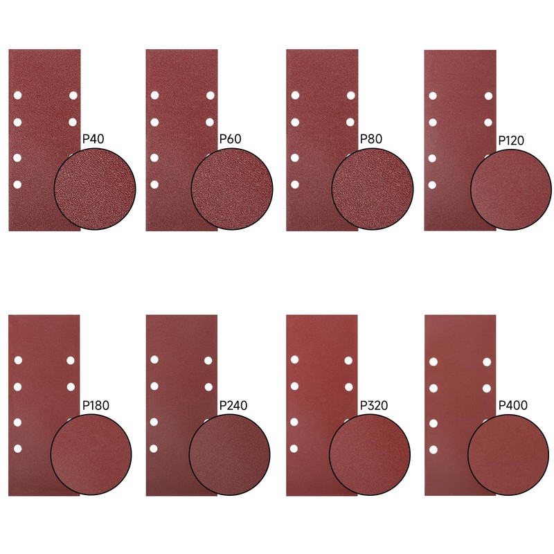 STEBRUAM 30 Pieces Sanding Sheets 93 x 230mm,60 Grits Hook