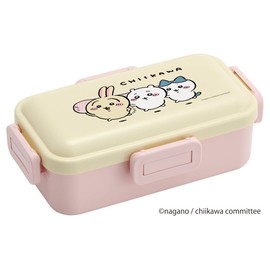 Skater PFLB6AG-A Chiikawa Lunch Box, 18.9 fl oz (530 ml), Antibacterial, Fluffy, Domed Lid, For Women, Made in Japan