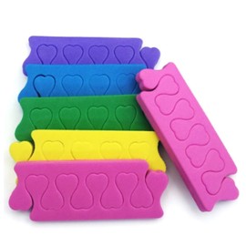 New8Beauty Toe Separators Toe Spacers Variety Colors Series (12 Pairs)- Apply Nail Polish During Pedicure Manicure - Stocking Stuffers for Women Girls - Nail Spa Party Supplies (Multicolors 12-Pairs)