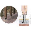 KGY HH1-075K Stainless Steel Pillar Holder, 3.0 inches (75 mm),