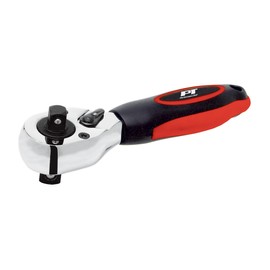 Performance Tool W32110 Dual Drive Stubby Ratchet with Cushion Grip Handle - 3/8-Inch and 1/2-Inch Drive Head, 72 Teeth, Chrome Vanadium Steel Construction