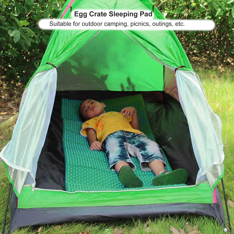 Double Egg Crate Sleeping Pad Foldable Thickened Foam Sleep Mat