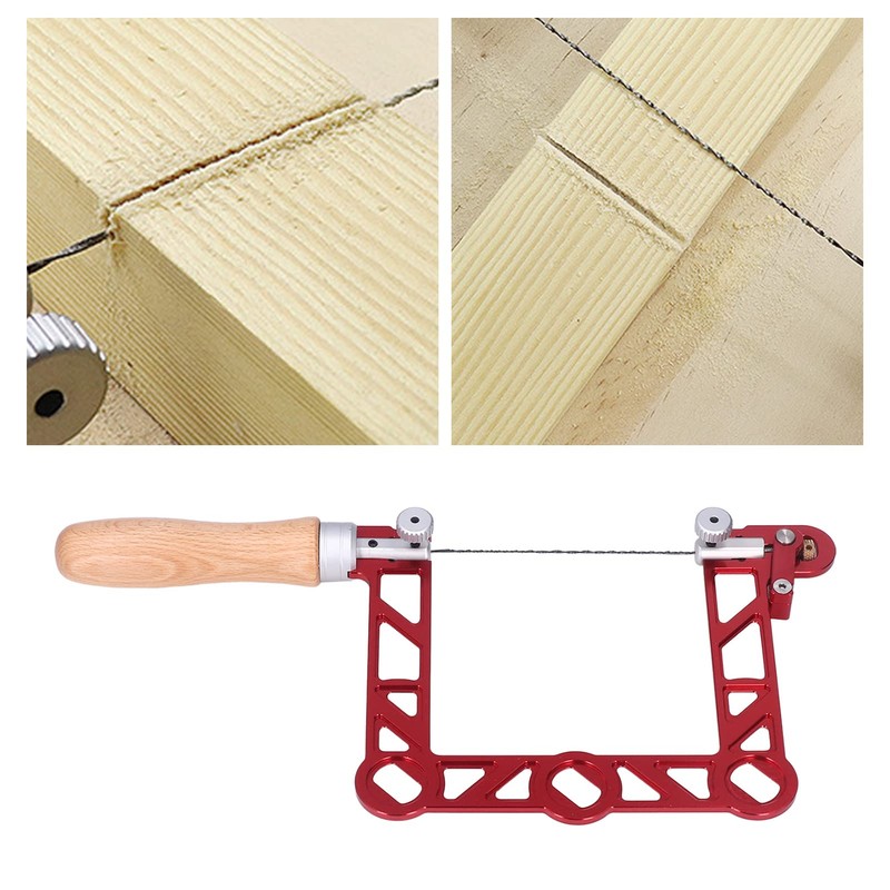 Woodworking Coping Saw, U Shape DIY Handsaw with Wooden Handle