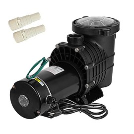 SHZOND 2HP 110/240V Pool Pump, Swimming Pool Pump Single Speed 1500W, 6800GPH In/Above Ground Pool Pump with 2Pcs 1-1/2"NPT Connectors