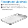 Baking Sheets 5 Pieces, Bastwe Stainless Steel Baking Pan Tray