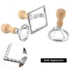 QWORK Ravioli Stamp Maker Cutter with Roller Wheel Set –