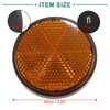 ACROPIX M6x1.0 Orange Plastic Universal Motorcycle Bicycle Round Screw Mount