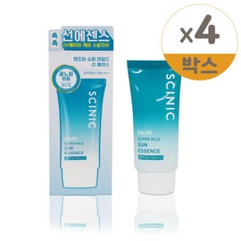 Cynic Scinic Enjoy Super Mild Sun Essence 50ml (SPF50+) 4 units / 싸이닉 엔조이 슈퍼 마일드 썬 에센스 50ml(SPF50+) 4개