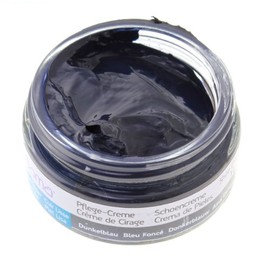 Bama Leather Care Cream 50 ml Jar Glass for Leather Colour Dark Blue, darkblue