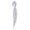 Luxury Wedding Bridal Bridesmaids Party Rhinestone Angle Wing Feather Long