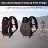 Cycling Hydration Backpack with Water Bottle Holder and Helmet Holder
