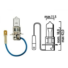 Flosser 13330 12V 130W H3 Halogen Light Bulb - Fog Driving Work Off Road Lamps