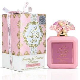Ard al Zaafaran Pink Blush Shams Al Emarat Khususi, Marshmallow Blush Perfume For Women, Eau de Parfum - 100 ML (3.4 OZ) Romantic & Sweet Arabian Perfume - A Captivating Scent wrapped in Pink Bottle