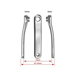 FSA Metropolis Bosch CK-632 E-Bike Chainset - Silver, 170 mm