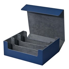 Nudiuhis Trading Card Storage Box - Deck Case for Over 1800 Cards with Single Sleeve, Approx 290 x 245 x 105 mm - Blue