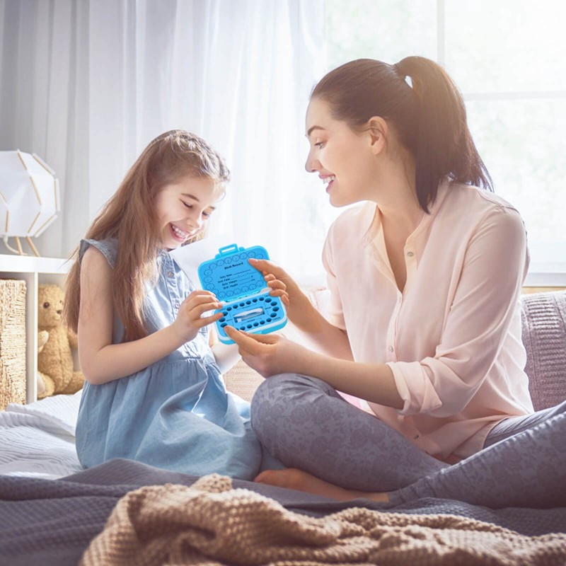 Tooth Holders for Kids Keepsake, Baby Teeth Keepsake Box, Tooth