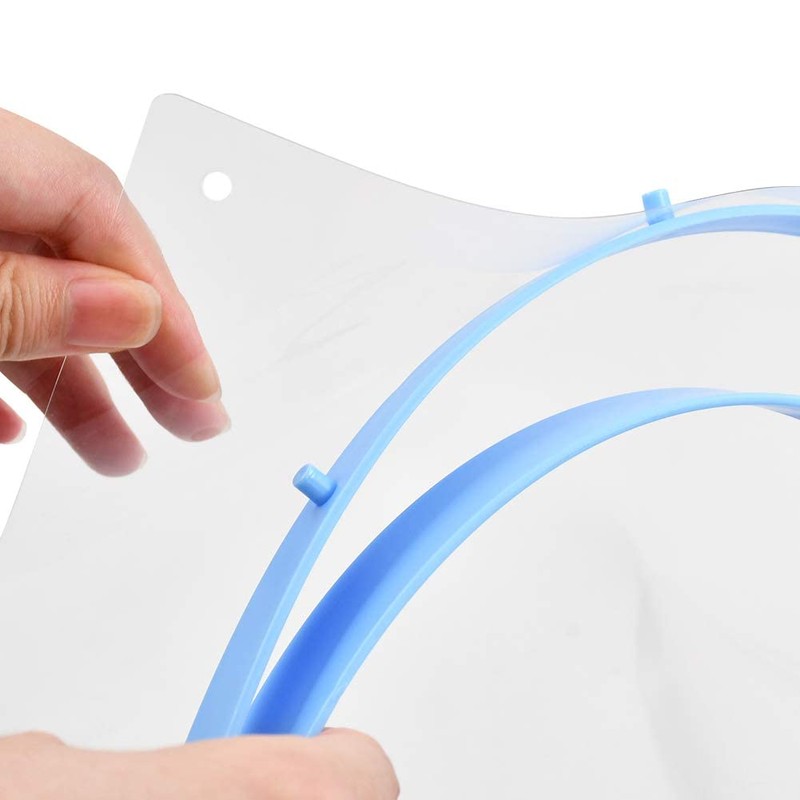 RZJZGZ Anti-Fog Adjustable Dental Full Face Shield with 10 Replaceable
