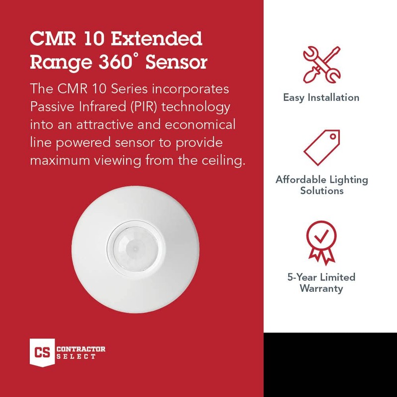 Sensor Switch Ceiling Motion Sensor, Contractor Select PIR Passive Infrared