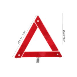 Gatuida Folding Reflective Emergency Triangle Compact Roadside Safety Sign for Vehicles Durable High Visibility Low Light Conditions for All Car Types