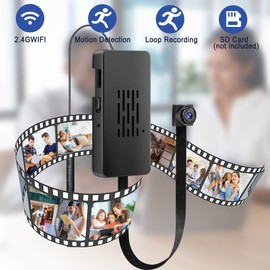 QZT Wireless WI-FI Camera,1080P Cameras with Audio and Video,Motion Detection Alarm Night Vision Function,Surveillance Camera for Drones,Office Meeting Recording Audio Video