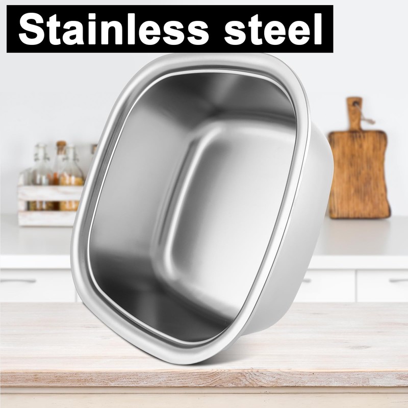 ASelected Washing Up Bowl, Stainless Steel square Washing Basin, Dishtub,