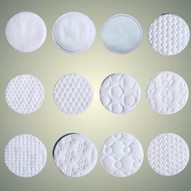 Landi Factory Round and Oval Specially Shaped Cosmetic Cotton Pads 5.8 Ld6 Oval - Plum Blossom [50Pcs Pack] 10ea