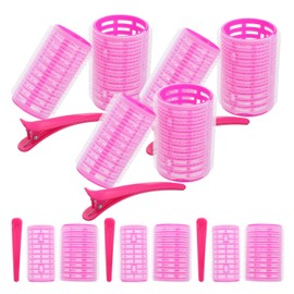 IWOWHERO 18pcs Long Hair Curlers Hair Styling Roller Clip Hairdressing Curler Plastic for Bangs