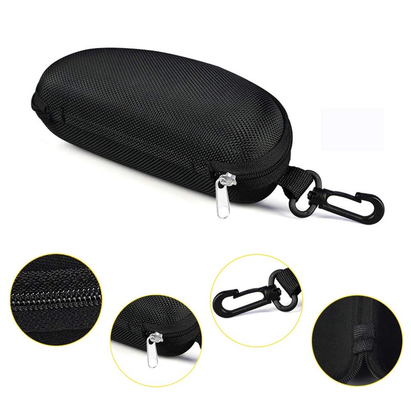 Yamrots 3pcs Zipper Hard Sunglasses Cases Portable Travel Eyeglasses Cases