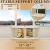 Window Bird Feeder for Viewing, 180° Extra Large Capacity Clear