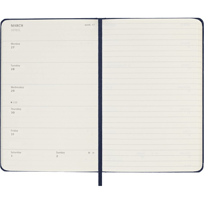 Moleskine - 18-Month Weekly Planner/Diary, Weekly Planner 2022/2023, Weekly Notebook