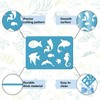 GORGECRAFT 2 Styles Earrings Making Template Sea Animals Stencil Sea